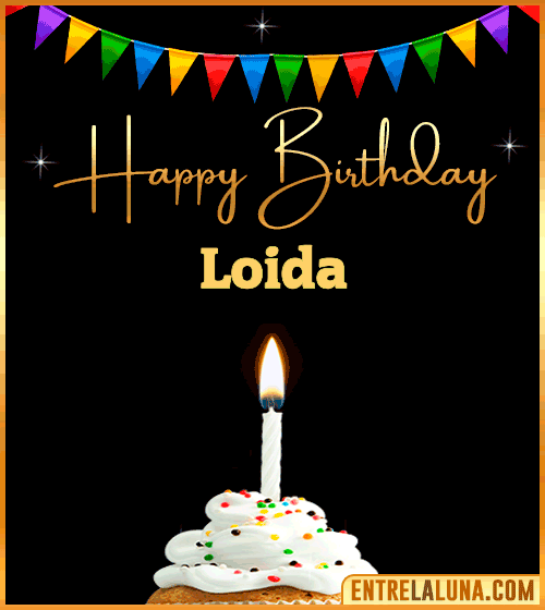 GiF Happy Birthday Loida